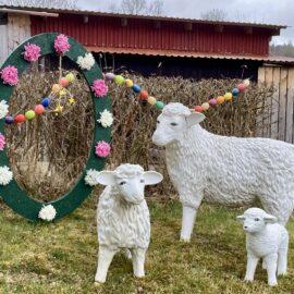 Kornbacher Osterbrunnen wieder schön geschmückt Kornbacher Osterbrunnen wieder schön geschmückt